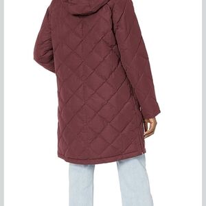 Burton Maroon Quilted Jacket with Hood